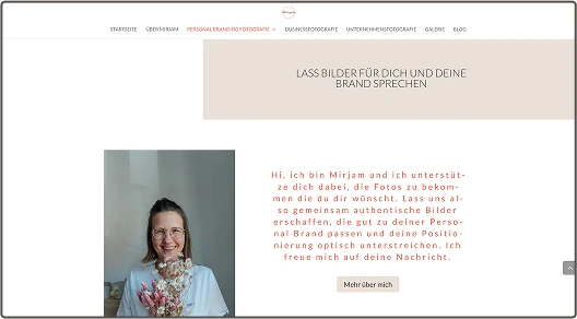 Screenshot Mirjam Kilter altes Branding4