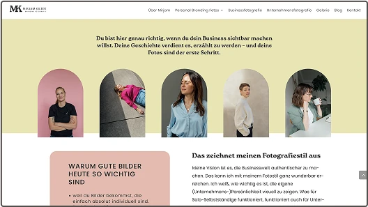 Screenshot Mirjam Kilter neues Branding2