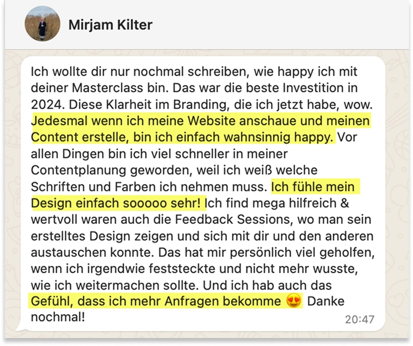 mirjam kilter Testimonial2